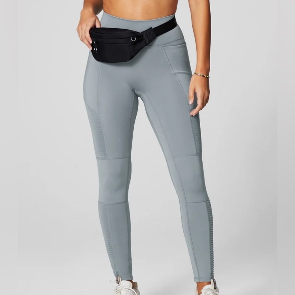 FABLETICS Motion 365 Moto EUC Anywhere Legging Women's Blue Sz Sm. High-Waisted‎